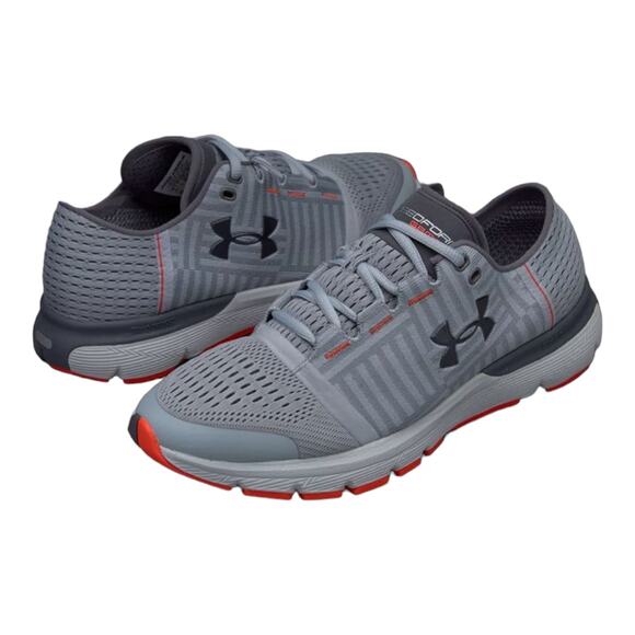 NWT Under Armour Men Speedform Gemini 3 gray & orange size 10.5 - Picture 1 of 14